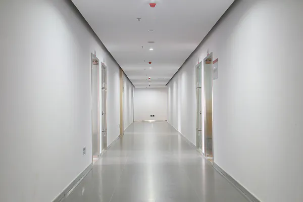 Coverwall hygienic wall cladding corridor installation